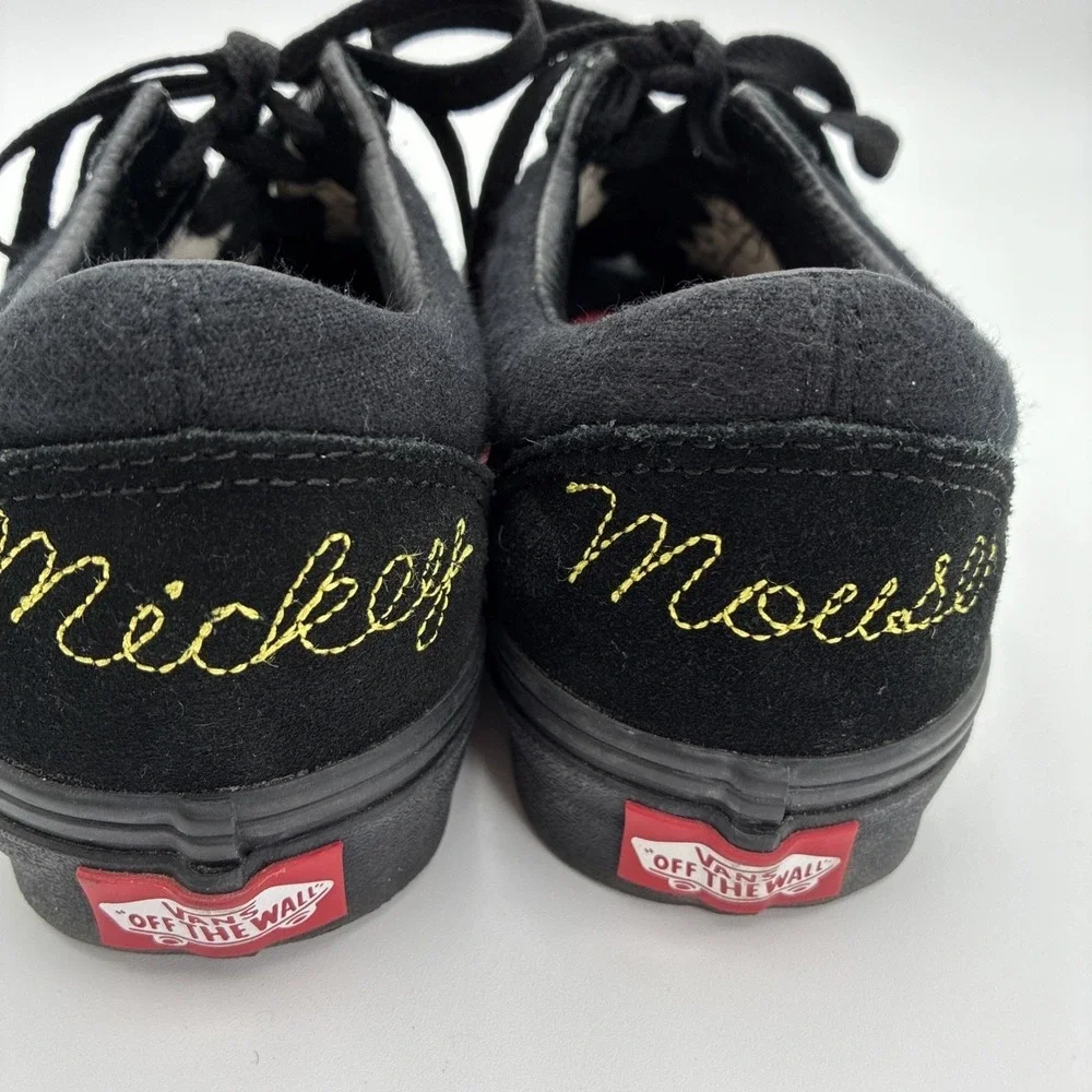 Vans Old Skool Disney Mickey Mouse 90th Anniversary Black Sneakers Mens 4.5 W 6